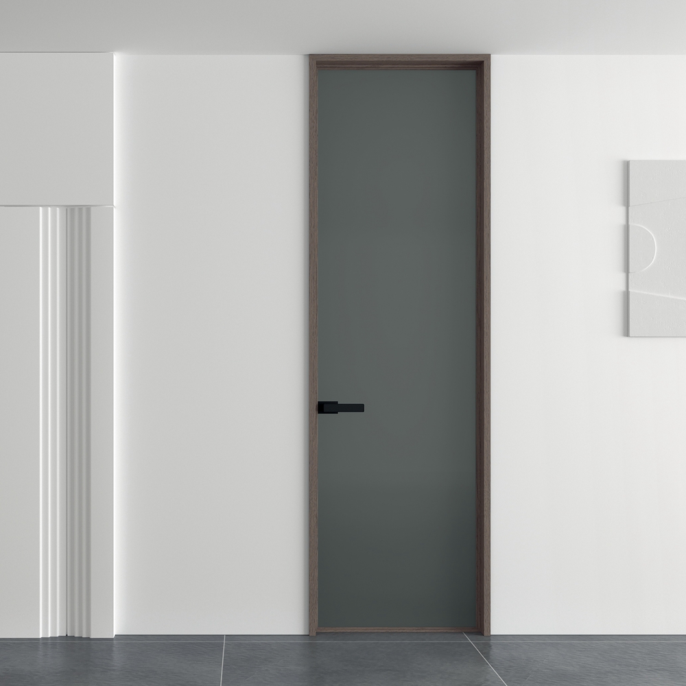 双包平开门灰玻双面油砂